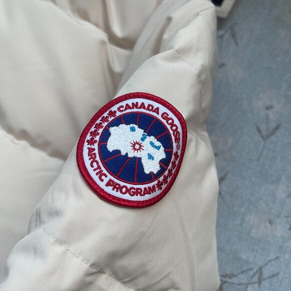 Canada Goose Long Parka Coat in White - Picture 5 of 15